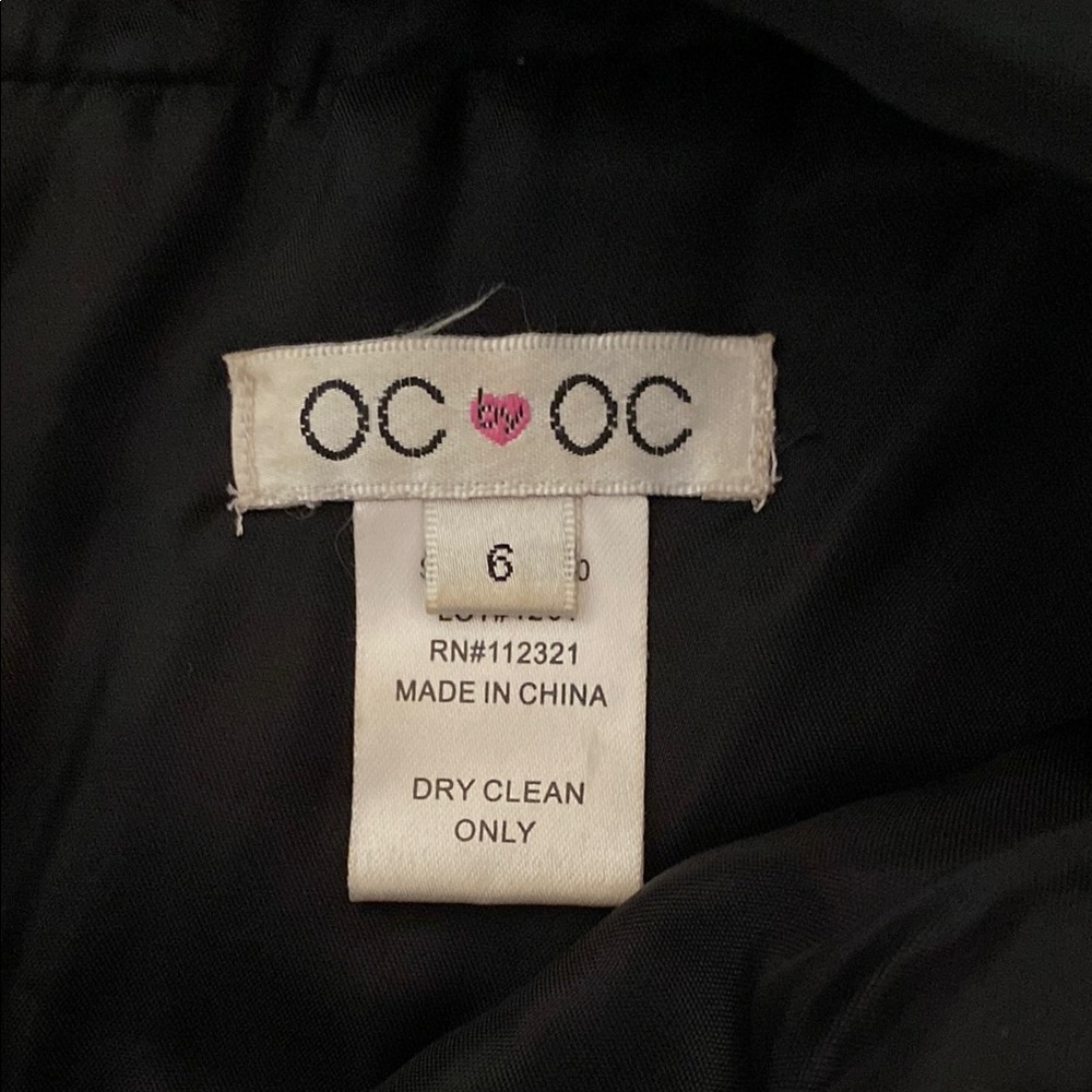 OC OC : Black Silk Maxi Silk Dress with beaded waist - Picture 10 of 11